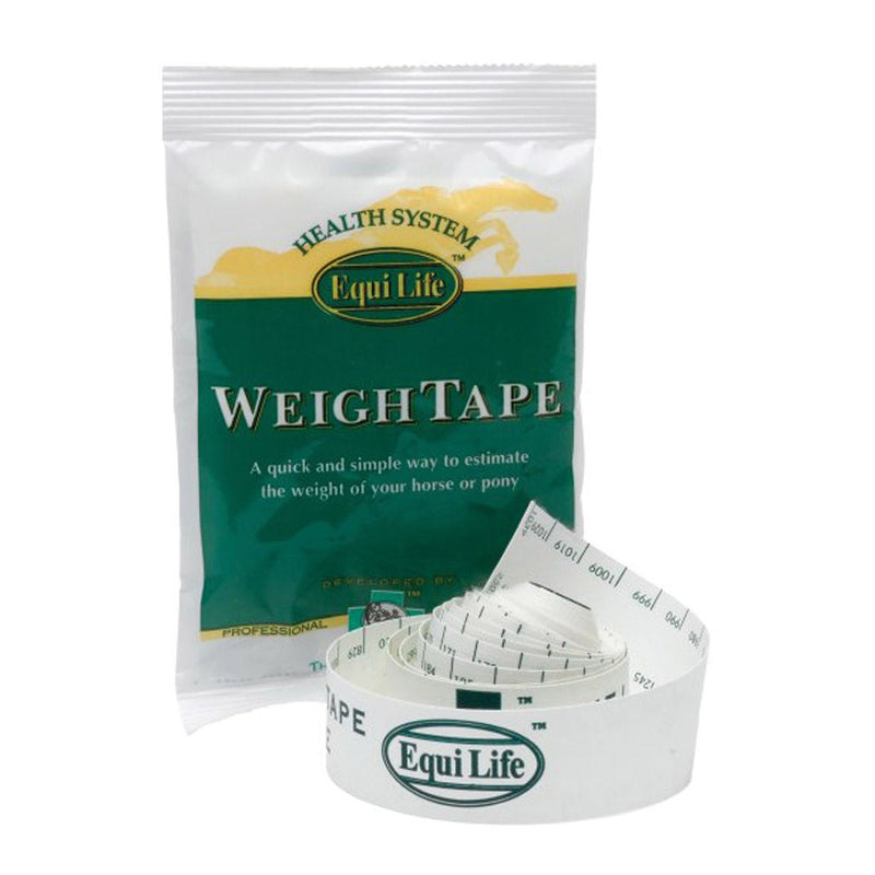 EquiLife Weigh TapeA simple method for estimating the weight of a horse or pony. Aids dietary management and removes the guesswork from medicine dosing. It is especially helpful for woHorse CareEqui lifeMcCaskieEquiLife Weigh Tape