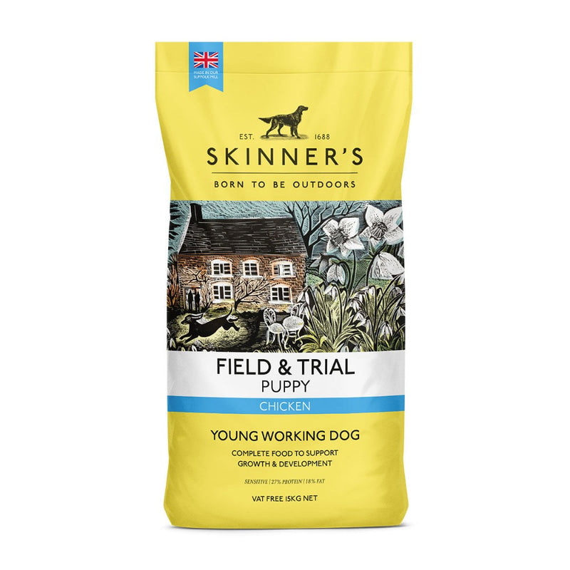 Skinner's Field & Trial PuppyBy feeding Field &amp; Trial Puppy food from weaning up to approximately 6 months of age, you will ensure that your puppy receives all the proteins, carbohydrates, vDog FoodSkinnersMcCaskieField & Trial Puppy