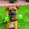 Kong Squeezz Ball with RopeThe KONG Squeezz® Ball with handle is a great dog toy for fetch. The fun bounce and recessed squeaker provide safe play, while the grippy textures and rope provide eKongMcCaskieKong Squeezz Ball