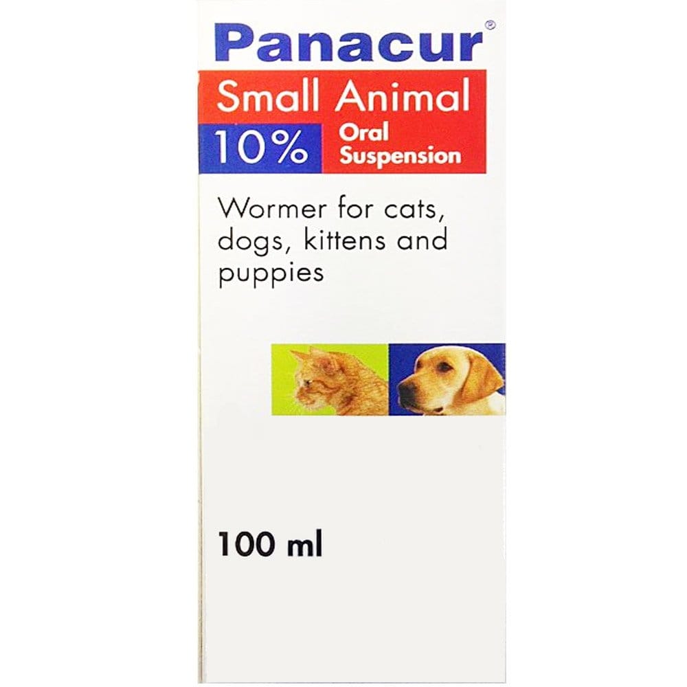 Panacur 10% Small Animal Suspension 100mlPet MedicineMSD Animal Health ...