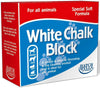 White Chalk BlockWHITE CHALK BLOCK
A simple and effective Grooming &amp; Dry Cleaning product that is ideal for any animal.Horse GroomingHatchwellsMcCaskieWhite Chalk Block